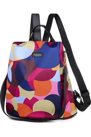 Merkloos Rugzak anti-diefstal damestas rugzak 2 in 1 nylon handtassen waterdichte schoudertas casual dagrugzak kleine stadsrugzak reisrugzak voor dames meisjes stippen