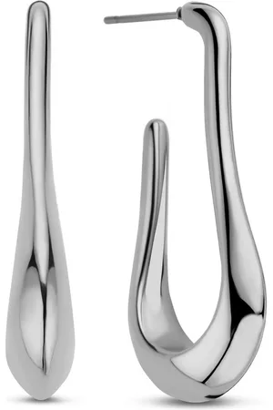 CO88 Oorbellen Dames - Oorhangers - Lus - 39x18,7mm - 6,3mm Breed - Staal - - 8CE-70557