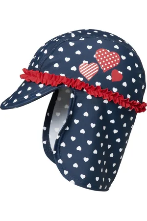 Playshoes UV-zonnepet voor meisjes - hartjes - - maat L (53CM)