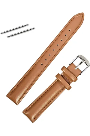 Fako Bijoux® Horlogebandje - Echt Leer - Super Soft - 16mm