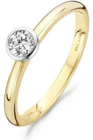 Blush Ring 1124BZI - Geel en Wit (14Krt.) met Zirconia
