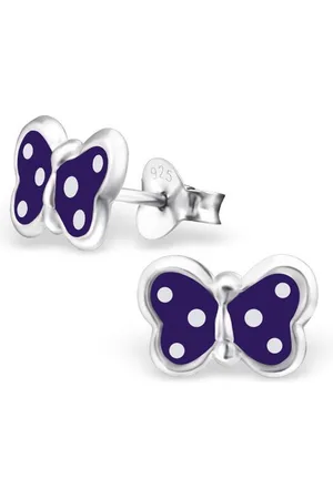 Fako Bijoux® Kinderoorbellen - 925 Zilver - Vlinder - 10x7mm