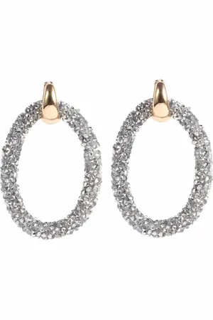 Cilla Jewels Oorbellen Crystal Oval Gold Silver