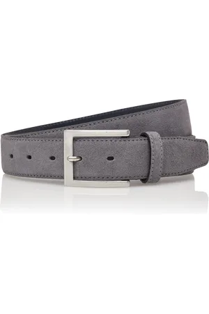 Timbelt Suede Pantalon Riem - Heren riem - Jeans & Pantalon riem - grijze suède riem - Riemmaat 115 - Totale lengte 130 cm