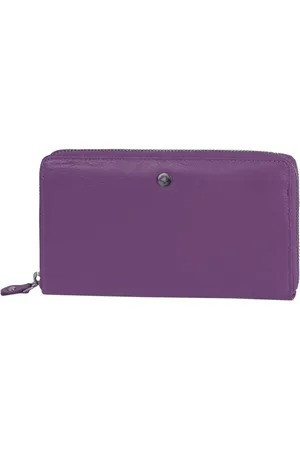 Greenburry Sponsachtige portefeuille leer 19 cm