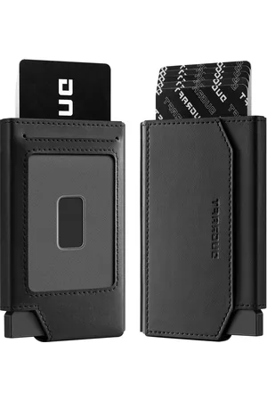 Merkloos RFID Blocking Aluminium Kaarthouder - Slanke Metalen Portemonnee met Business Pocket voor 6-8 Kaarten