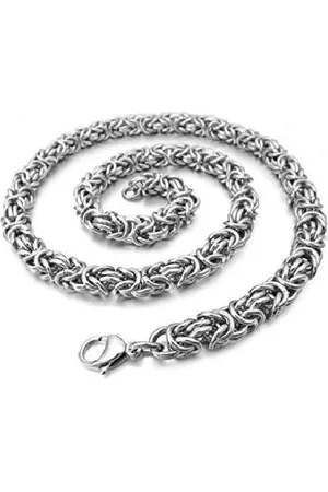 Lazy Cat Koningsketting - Massief Edelstaal - Stalen Schakelketting - 8mm/50 cm