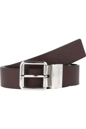 Marc O’ Polo Omkeerbare riem leer - Jongens - 100 cm - derby brown