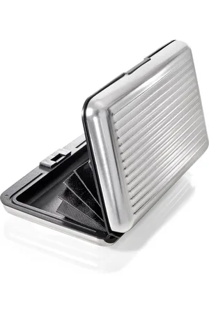 Merkloos Creditcardhouder van Aluminium - Portemonnee Dames - Portemonnee Heren - Blokkeert RFID en NFC Stralen dus Geen Gegevensdiefstal - Voor Creditcards, Identiteitskaarten - Kaartenetui - Pasjeshouder
