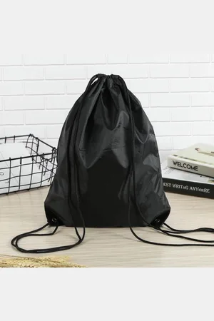 Merkloos Gymtas Met Rijgkoord - Nylon Rugzakjes ??? Nylon Rugzak ???