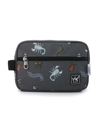 YLX Gear SALE: & Freek Vonk Willow Toiletry Bag | Dark Shadow & Insects | met insecten | Toilettas, logeren, vakantie, dieren, kinderen, jongens, meisjes, unisex, dierenprint, jungle