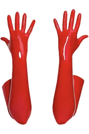 WiseGoods Premium Handschoenen Erotisch - Latex Design - Erotiek - Cadeau - Handschoen - Kleding - Lingerie Accessoires - XL