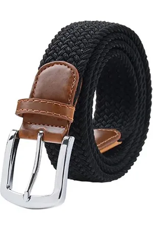 Merkloos Elastische riem - Gevlochten riem dames - Riem heren - Canvas - 110 cm