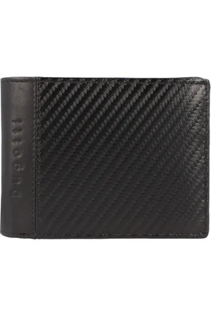 Bugatti Leren Kaarthoes Comet Wallet With Flap Zwart
