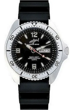 Chris Benz CBO-S-KB-SI - Duikhorloges - Quartz - Analoog