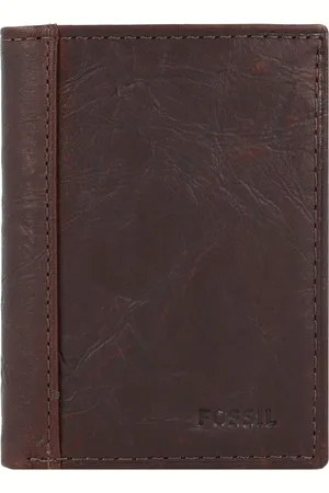 Fossil Portemonnee Neel Extra Capacity Trifold Bruine