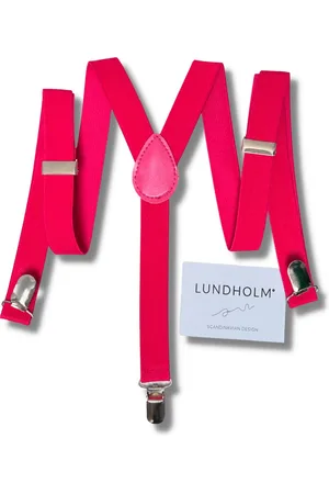Lundholm Bretels heren dames unisex roze - neon fel roze accessoires outfit - stevig en verstelbare bretels | Scandinavisch design - Køge serie