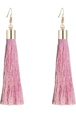 Fako Bijoux® Kwast Oorbellen Classic - 8cm - Goud