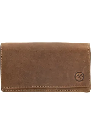 Hide & Stitches Idaho Portemonnee - - 100% Leer