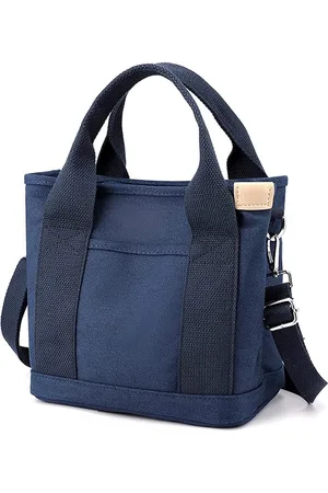 Merkloos Canvas tas dames schoudertas dames schoudertas mode handtas casual tote handtas dames canvas tote bag voor dagelijks gebruik, kantoor, schooluitstapjes en winkelen