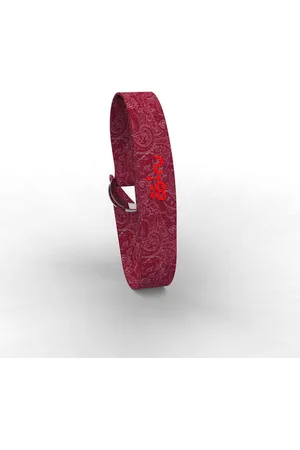 Too Late Digitaal horloge - Fabric - katoenen band - Flower 3