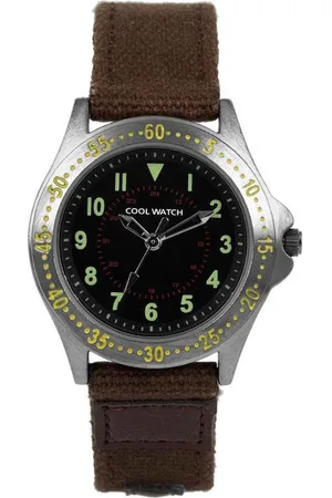 Coolwatch CW.257 - Horloge - Canvas - Bruin - 32 mm