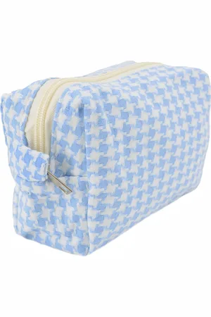 Fashion Favorite Pied-de-Poule Make-up Tas / Toilettas - | 18 x 10 x 10 cm | Katoen |