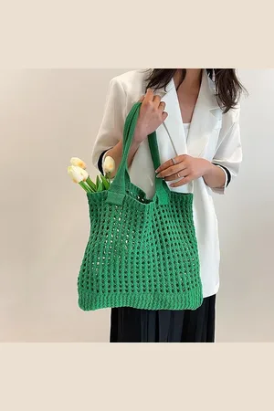 Merkloos Strandtas voor dames, schoudertas, grote shopper, tas, handtas, schoudertas voor werk, kantoor, reizen, winkelen, school en dagelijks gebruik
