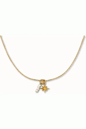 ByNouck Jewelry - Ketting Starry Pearl - Sieraden - Dames Ketting - Verguld - Halsketting