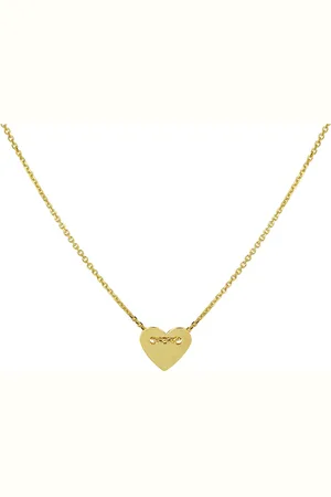 Marie-Celeste Marie Celeste ketting hart 1,0 mm 40 - 42 cm - Goud