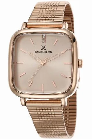 Daniel Klein DK.1.12481-5 - Horloge - Analoog - Dames - Vrouwen - Milanese band - Vierkant - Rosékleurig
