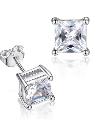 ASTRADAVI S925 Sterling Sieraden - Oorbellen - Zirkonia & S925 Sterling Zilveren Oorknopjes