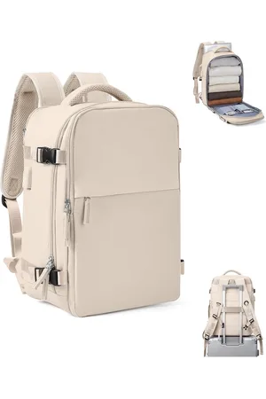 Merkloos 40 × 20 × 25 cm onderseat-handbagage, wandelrugzak voor dames, reisrugzak, tas, casual dagback 14 inch laptopvak voor school