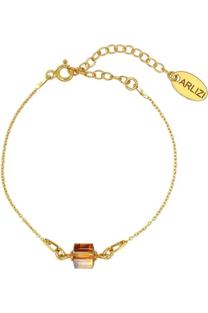 ARLIZI 1953 Armband Swarovski kristal kubus - verguld - 21 cm