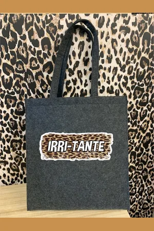 Bag Base Vilten tas- boodschappentas- Irri-Tante- shoppingbag- .