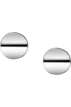 EAR IT UP Oorbellen - Cirkel - Hol - Push back oorknopjes - 925 sterling - 7 mm - 1 paar