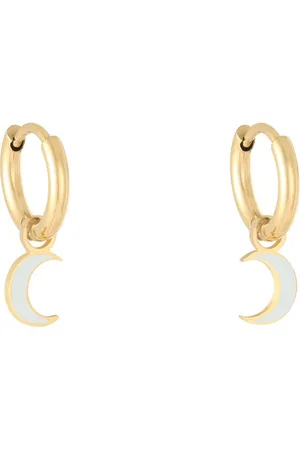 Yehwang Oorbellen Pastel Moon - - Oorbellen - One size - | Cadeau voor haar | Tieners | Moederdag