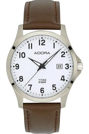 Adora Mooi titanium heren polshorloge met datum AB6344