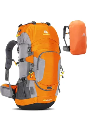 Merkloos Backpack Rugzak Trekkingrugzak 60L Heren Dames Wandelrugzak Waterdicht met regenhoes voor bergbeklimmen, klimmen, trekking, sport, reizen, kamperen