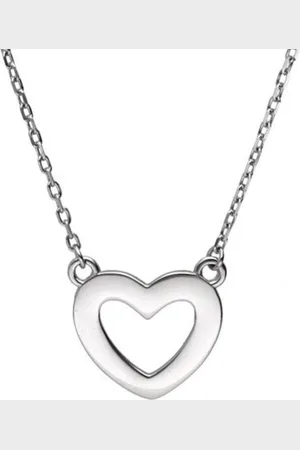 Zilver Dames Ketting met Hartje 925 - Ketting met Hart hanger - Ketting Dames Hartje - Amona Jewelry