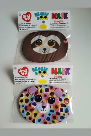 TY Wasbaar kinder mondkapjes Dangler & Giselle
