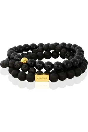 Memphis TRIO Kralenarmbanden set "Blackjack"-19cm