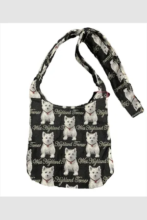 Signare Schoudertas - Gobelin - Hobo tas - klein - Westie - Hond