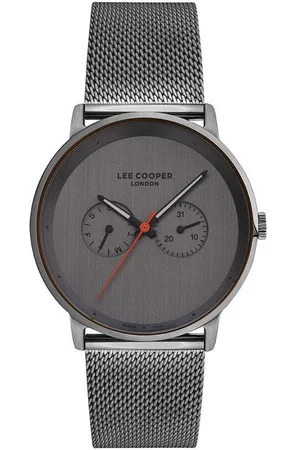 Lee LC07093.060 - Horloge - Analoog - Mannen - Heren - Milanese band - Grijs