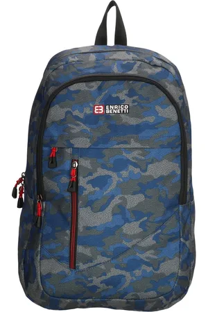 Enrico Benetti CAMOUFLAGE Rugtas School Tas Rugzak Large 15"