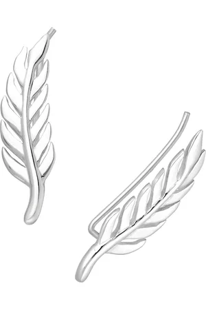 EAR IT UP Oorklimmers - Blad - Luxe kwaliteit - Leaf - Ear climbers - Oorschuiven - Earclimbers - Ear crawlers - 925 sterling - 26 x 8 mm - 1 paar
