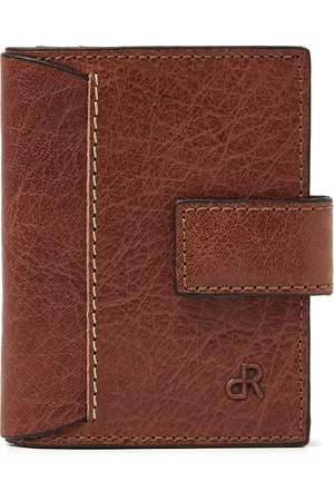 dR Amsterdam Pasjeshouder mannen | Pasjeshouder uitschuifbaar | Pasjeshouder vrouwen | Pasjes houder | Pasjeshouder leer | Pasjeshouder met drukknop | RFID | Cadeau voor mannen | Waxi - 78692 Chestnut