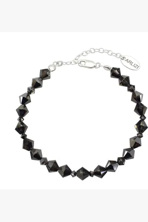 ARLIZI 2165 Armband antraciet Swarovski kristal - sterling - 21 cm