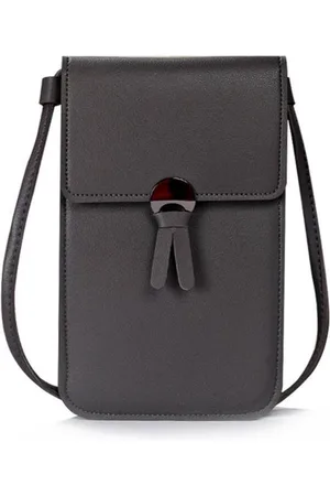 Amodi Mobiele Telefoon Tasje Vrouw Meisje - Crossbodytas - Telefoontasje - Donker grijs - 20 x 12 x 0.50 (H x B x D)