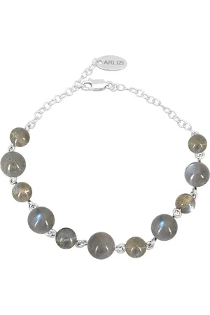 ARLIZI 2292 Armband labradoriet kralen - sterling - 20 cm